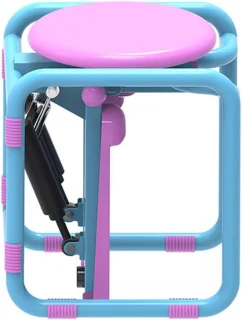 Mini elliptical onder desk trainer rood