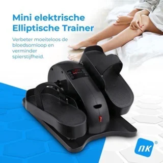 Mini elliptische trainer elektrisch - zwart - ABS en staal