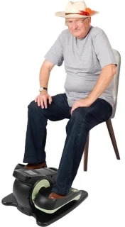 Mini elliptische trainer onder tafel fiets
