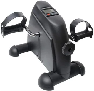 Mini fietspedaal voor hometrainer, verstelbare weerstand, zwart