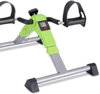Mini fitness fiets - hometrainer stepper - 50 x 41 x 28 cm - groen