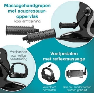 Mini hometrainer 2-in-1 arm- en beenoefenapparaat