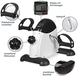 Mini hometrainer - 42 cm - grijs