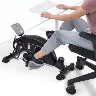 Mini hometrainer beentrainer deskbike zwart