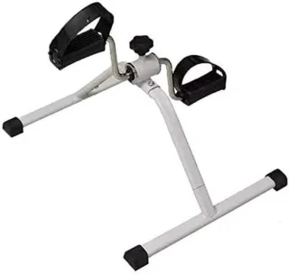 Mini hometrainer beentrainer zilver