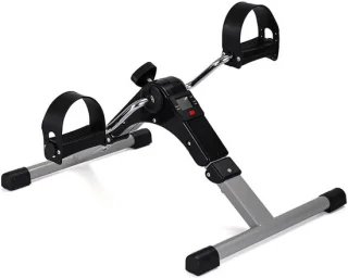 Mini hometrainer bureaufiets zwart