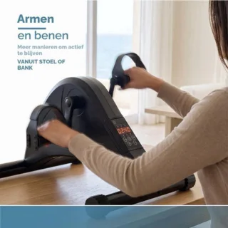 Mini hometrainer elektrisch - zwart