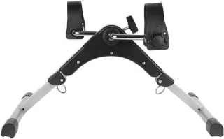 Mini hometrainer fiets oefenapparaat zwart wit