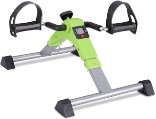 Mini hometrainer fitness fiets groen