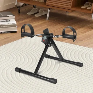 Mini hometrainer kompakte versie zwart