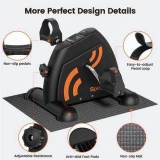 Mini hometrainer met lcd-display - pedaaltrainer voor senioren