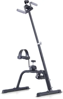 Mini hometrainer oefenfiets arm en been, verstelbaar, zwart