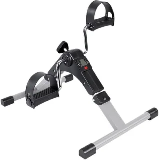 Mini hometrainer oefenfiets zilver zwart