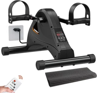 Mini hometrainer oefenfiets zwart