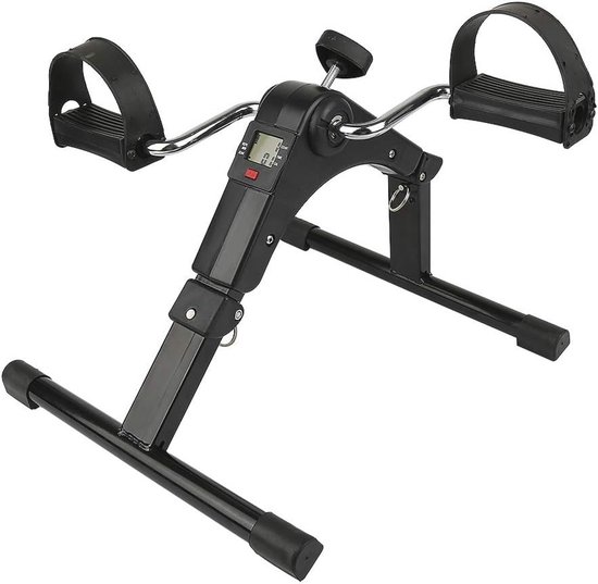 Mini-hometrainer opvouwbaar met LCD-display en verstelbare weerstand