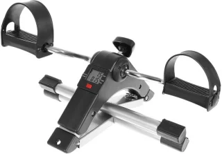 Mini hometrainer - opvouwbaar - voetpedaaltrainer - zwart