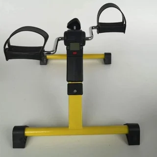 Mini hometrainer pedaal trainer geel