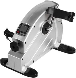 Mini Hometrainer - Pedaaltrainer Fiets - Onder Bureau Trainen - Gemotoriseerde Weerstand - 1 Stuk - Zwart