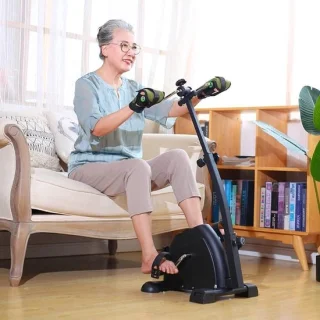 Mini hometrainer pedaaltrainer wit