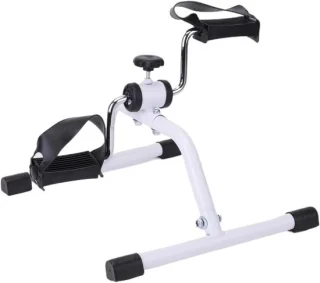 Mini hometrainer pedaaltrainer wit