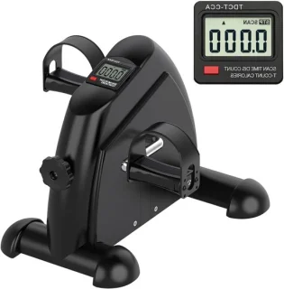 Mini Hometrainer Pedaltrainer Onder-bureau Zwart