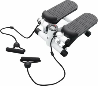 Mini hometrainer stepper zwart wit