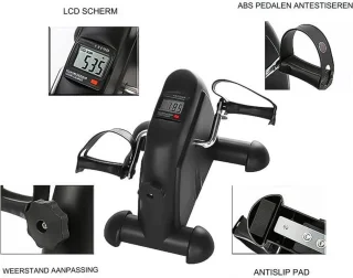 Mini Hometrainer Verstelbaar LCD Scherm