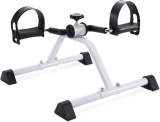 Mini Hometrainer Voetpedaal Fietsmachine - Onder Bureau - Zwart