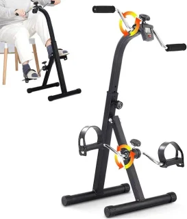 Mini hometrainer voor ouderen zwart