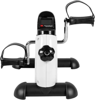 Mini hometrainer voor revalidatie en ledematen trainen, wit