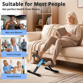 Mini hometrainer - zwart opvouwbaar