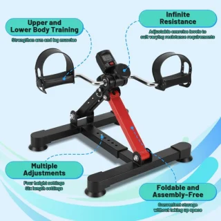 Mini Hometrainer Zwart/Rood