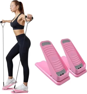 Mini loopband pedaal stepper - zwart