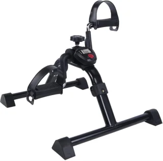 Mini pedaaloefenaar hometrainer stepper zwart