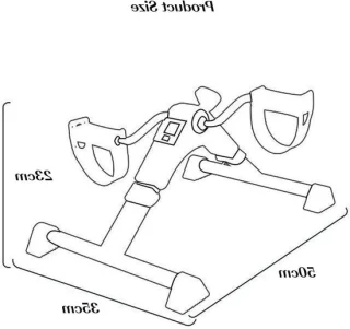 Mini pedaaltrainer zilver