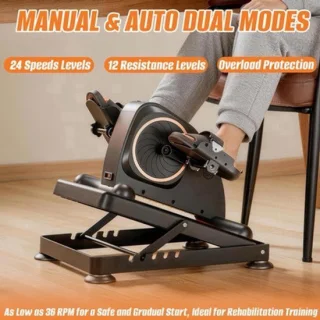 Mini pedaaltrainer zwart polypropyleen