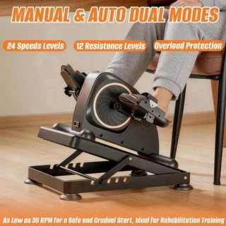 Mini pedaaltrainer zwart - polypropyleen