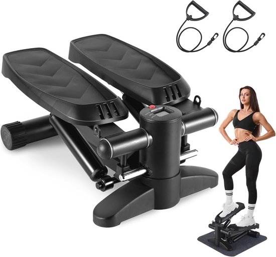 Mini Stepper Compact met LCD-display en Weerstandsbanden