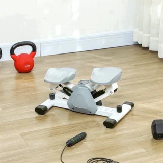 Mini stepper – fitnessapparaat – stepmachine – grijs