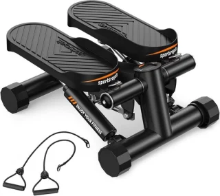 Mini stepper hometrainer zwart