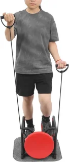 Mini Stepper Schommeltrainer Zwart/Rood