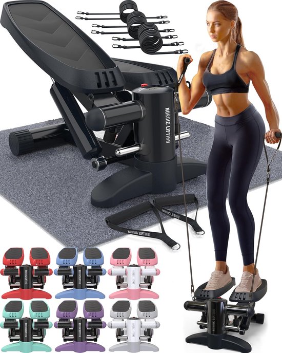 Mini Stepper Stair Climber met Weerstandsbanden - Thuistraining