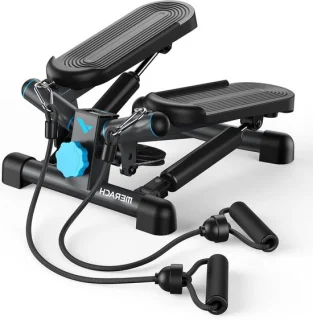 Mini stepper twist stepper thuis trainen blauw-zwart