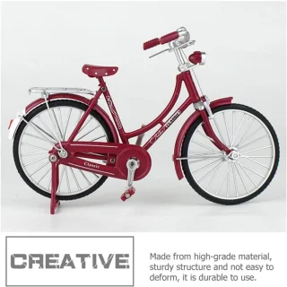 Miniatuur fiets 1:10 van metaal, vintage fiets schaalmodel