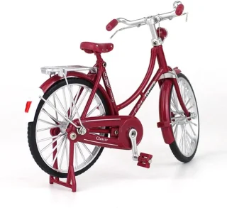 Miniatuur fiets 1:10 van metaal, vintage fiets schaalmodel