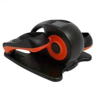 Minitrainer hometrainer bureaufiets stoelfiets deskbike, ruimtebesparend oranje/zwart
