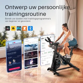 MMP® Hometrainer Fiets - Zwart