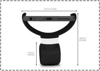 Mobiele telefoonhouder voor hometrainer universeel zwart ShopVlot