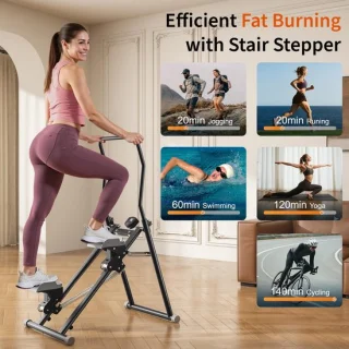MOMODA Trapstepper met Weerstand, Zwart