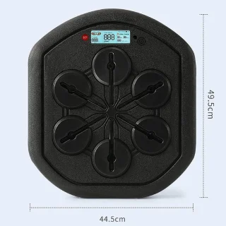 Muziek boksen machine - wandmontage trainer - 44.5 x 49.5 cm - zwart